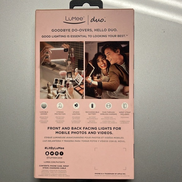 LuMee Duo Instaframe Lighted Case (iphone XS Max) - Picture 2 of 4